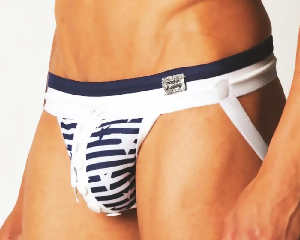 Underwear Modus Vivendi 12112 Button Jockstrap Marin 3 Underwear Modus Vivendi 12112 Button Jockstrap Marin