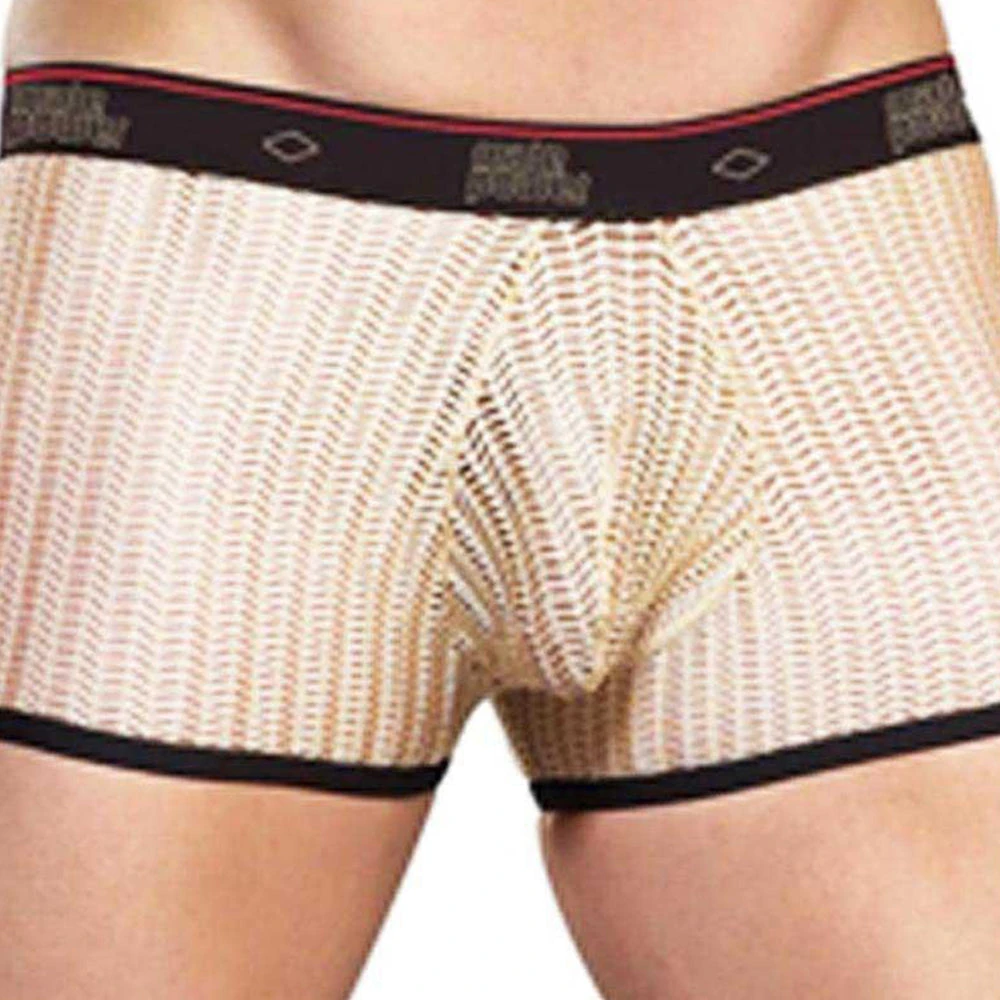 Male Power 144-170 Herringbone Crochet Mini Pouch Short Nude 5 Male Power 144-170 Herringbone Crochet Mini Pouch Short Nude