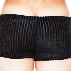 Best Sellers Male Power 145-167 Stripe Burnout Velvet Short