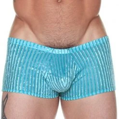 Best Sellers Male Power 145-167 Stripe Burnout Velvet Short