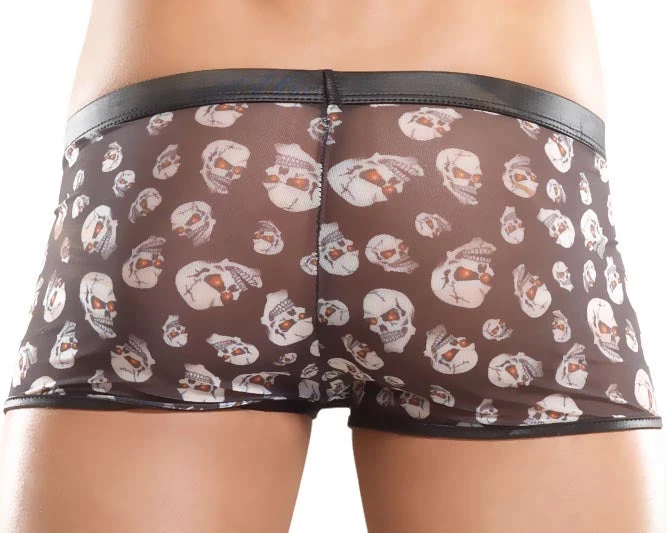 Male Power MP154-12 Mini Short Skull Mesh - 4 Male Power MP154-12 Mini Short Skull Mesh -