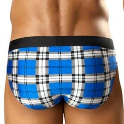 Vuthy 274 Blue Plaid Bikini