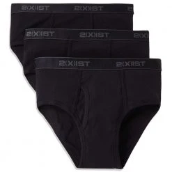 2xist 2X31020039030 Cotton 3Pk Fly-Front Brief