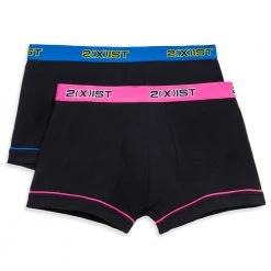 2xist 2X3104443302 Performance Cotton 2Pk No Show Trunk