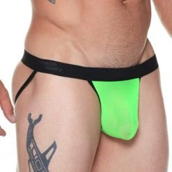 Male Power 389-07B Neon Mesh Jockstrap