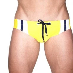 Marcuse MA-Splash-Yellow Hipster Swimwear