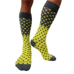 Agacio AG090004 Executive Dots Sock Yellow/Grey