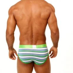 Agacio AG6740 Striped Pouch Brief