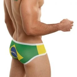 Mensuas MN0822 Brazil Flag Boxer Brief