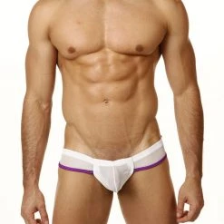 Good Devil GD5028 Sheer Striped Brazilian Bikini