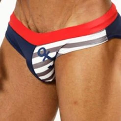 Good Devil GD0674 Anchor Stripes Swim Bikini