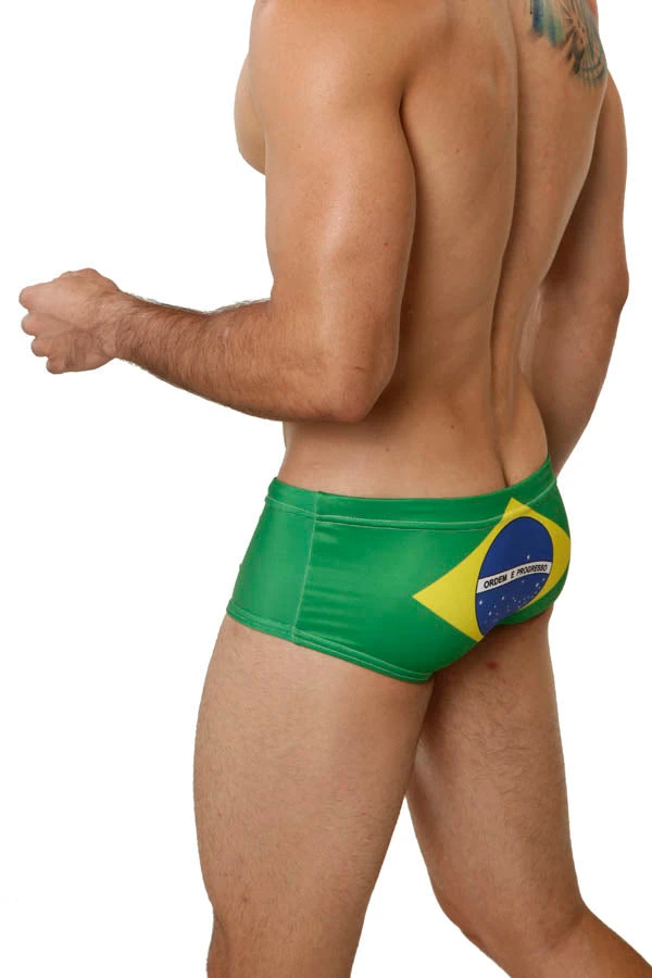 Mensuas MN8008 Brazil Flag Swim Trunk 5 Mensuas MN8008 Brazil Flag Swim Trunk