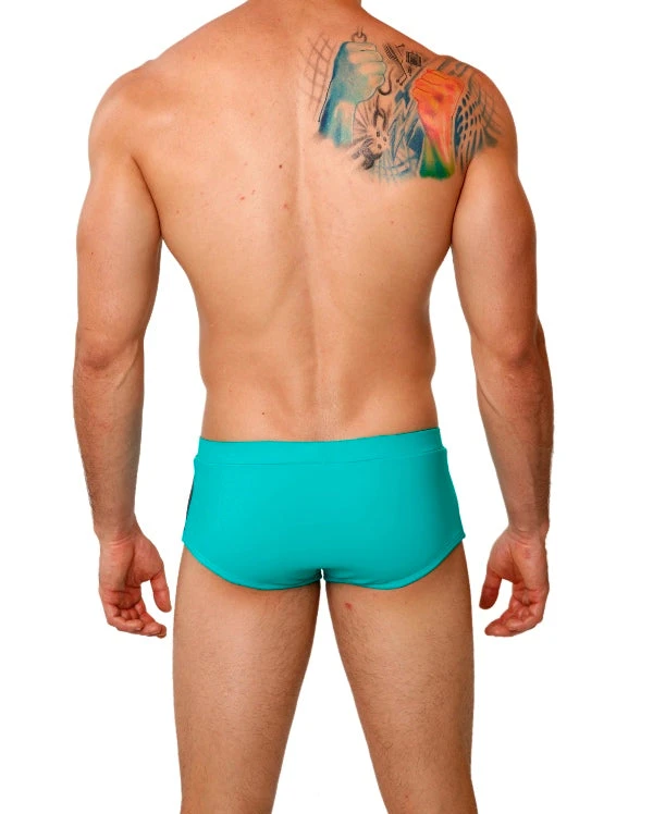 Mensuas MN0688 Turquoise Party Swim Brief 5 Mensuas MN0688 Turquoise Party Swim Brief