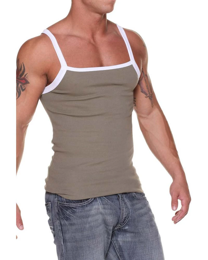 Nuwear JSSM07 Ribbed Square Cut Tank Top Shirts 5 Nuwear JSSM07 Ribbed Square Cut Tank Top Shirts