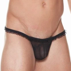 Underwear Male Basics MBL-015 Ruffled V Thong