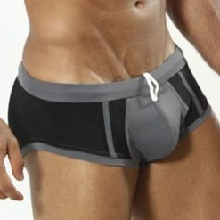 Cover Male CM0711 Charcoal Swim Boxer 10 Cover Male CM0711 Charcoal Swim Boxer