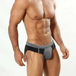 Cover Male CM0713 Charcoal Swim Brief