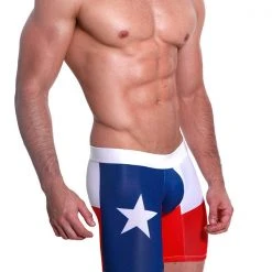 Mensuas MN0843 Texas Flag Long Boxer 12 Mensuas MN0843 Texas Flag Long Boxer