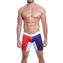 Mensuas MN0844 France Flag Long Boxer