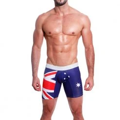 Mensuas MN0861 Australian Flag Long Boxer