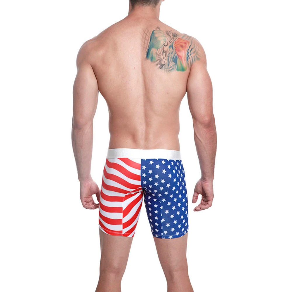 Mensuas MN0864 USA Flag Long Boxer 7 Mensuas MN0864 USA Flag Long Boxer