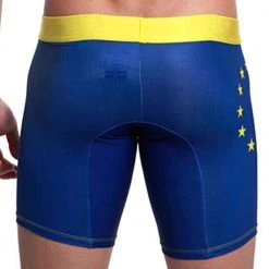 Mensuas MN0866 Europe Flag Long Boxer