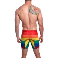 Mensuas MN0870 Pride Flag Long Boxer