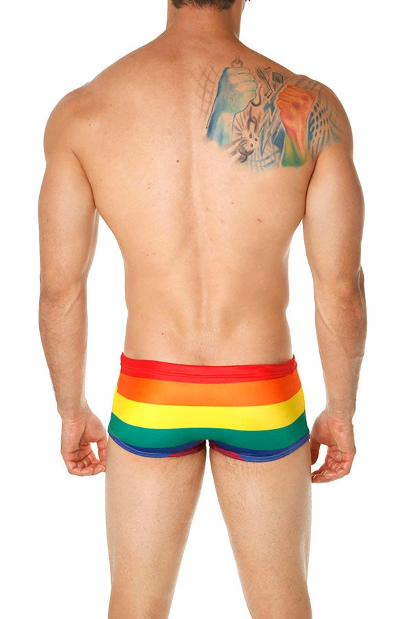 Mensuas MN8015 Pride Flag Swim Boxer 4 Mensuas MN8015 Pride Flag Swim Boxer
