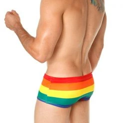 Mensuas MN8015 Pride Flag Swim Boxer 8 Mensuas MN8015 Pride Flag Swim Boxer
