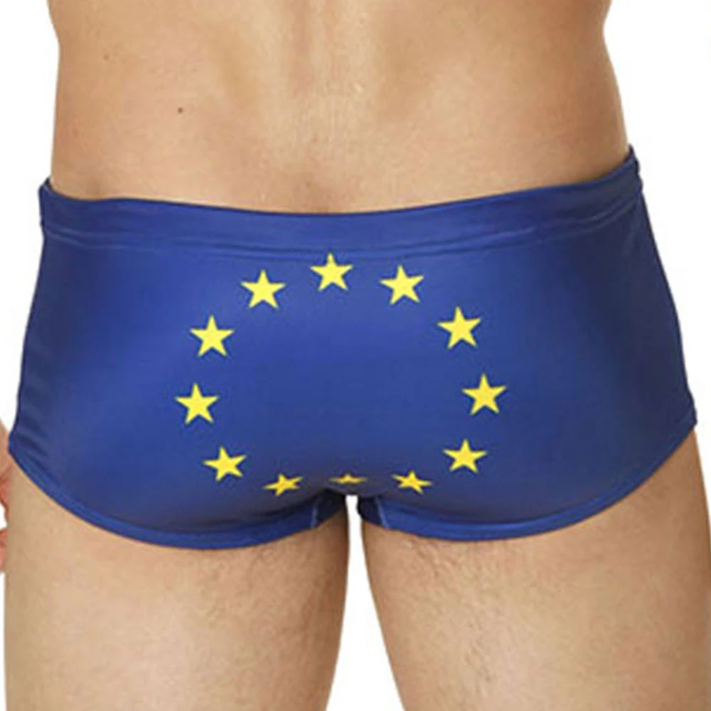 Mensuas MN8016 Europe Flag Swim Boxer 4 Mensuas MN8016 Europe Flag Swim Boxer