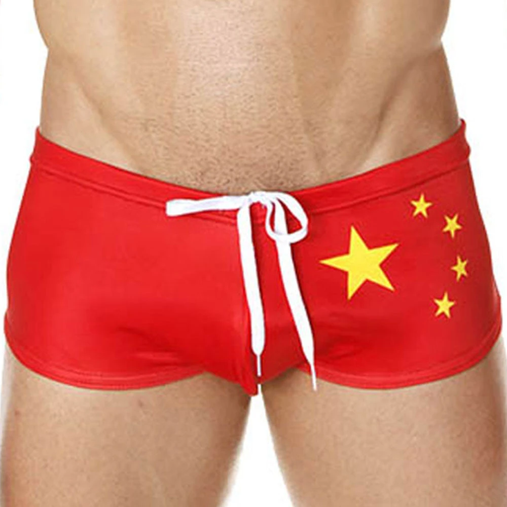 Mensuas MN8018 China Flag Swim Boxer 3 Mensuas MN8018 China Flag Swim Boxer