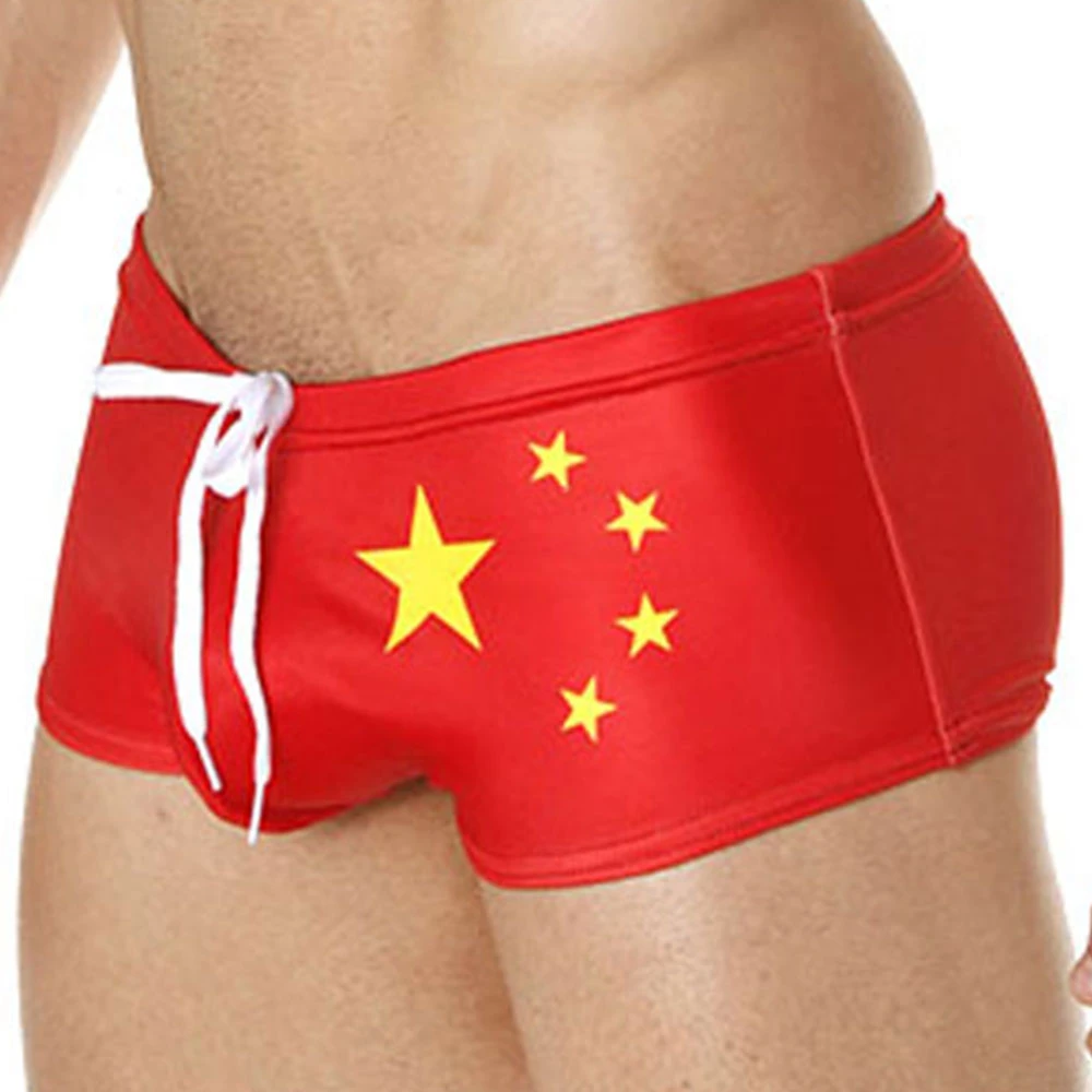 Mensuas MN8018 China Flag Swim Boxer 4 Mensuas MN8018 China Flag Swim Boxer