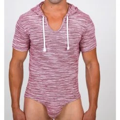 Pistol Pete PPBS404-222 BERMUDA S/Sleeve Hooded Bodysuit