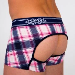 Pistol Pete PPUT429-224 CALICO Open Back Trunk Plaid