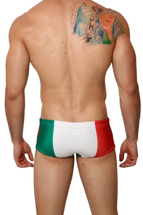 Mensuas MN8012 Mexico Flag Swim Trunk 4 Mensuas MN8012 Mexico Flag Swim Trunk