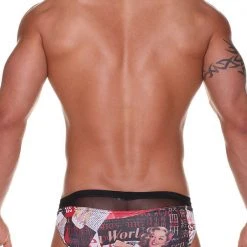 DMK RMN Newspaper Retro Mesh Brief