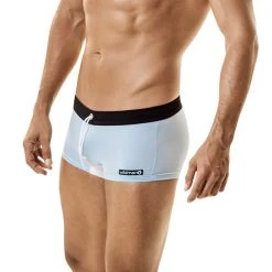 Wildmant WT62B Semi Sheer Mesh Squarecut With Cock Ring C-Rings / Straps