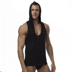 Cover Male CM339 Tank Hoodie