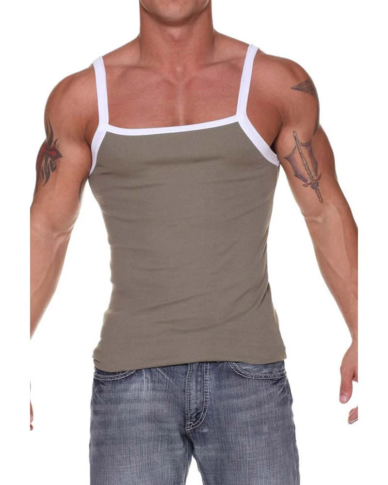 Nuwear JSSM07 Ribbed Square Cut Tank Top Shirts 3 Nuwear JSSM07 Ribbed Square Cut Tank Top Shirts