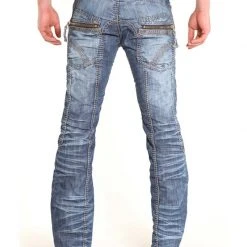 Pants Nuwear KM120 Zip Tight Light Wash Designer Jean