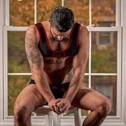 Male Power 100052 Cotton Spandex Mini Tank Bikini Set