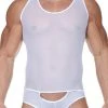 Underwear Male Basics MBL-009 Sexy Body Mesh Unitard