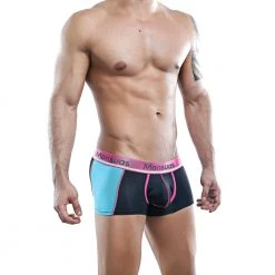 Mensuas MNG020 Boxer Trunk White/Aqua