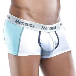 Mensuas MNG020 Boxer Trunk White/Aqua