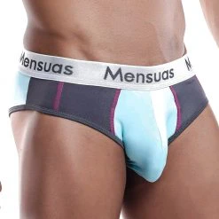 Mensuas MNJ010 Brief Turquoise/White 14 Mensuas MNJ010 Brief Turquoise/White