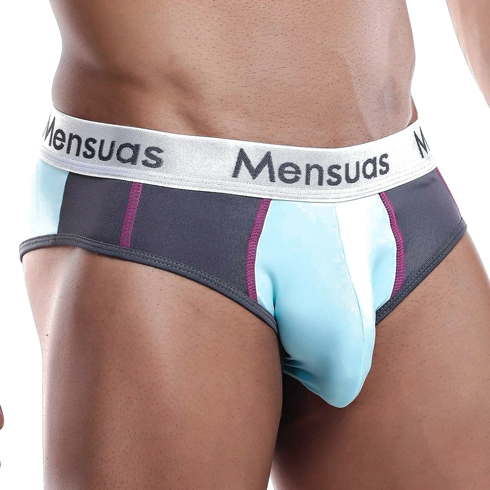 Mensuas MNJ010 Brief Turquoise/White 7 Mensuas MNJ010 Brief Turquoise/White