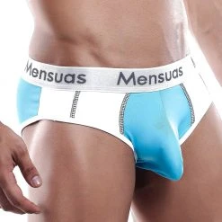 Mensuas MNJ010 Brief Turquoise/White 16 Mensuas MNJ010 Brief Turquoise/White