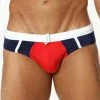 Cover Male CM0708 Red Navy Swim Brief