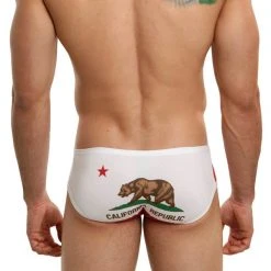 Mensuas MN0821 California Flag Boxer Briefs